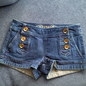 Express denim shorts